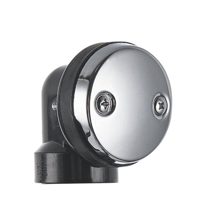 2 inch tub waste and overflow tip-toe drain in Chrome