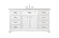 60 inch Single bathroom vanity in white