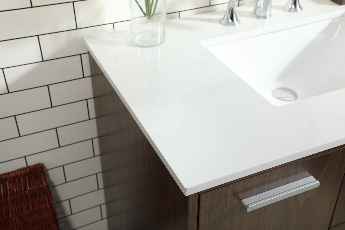 36 inch bathroom vanity in Walnut