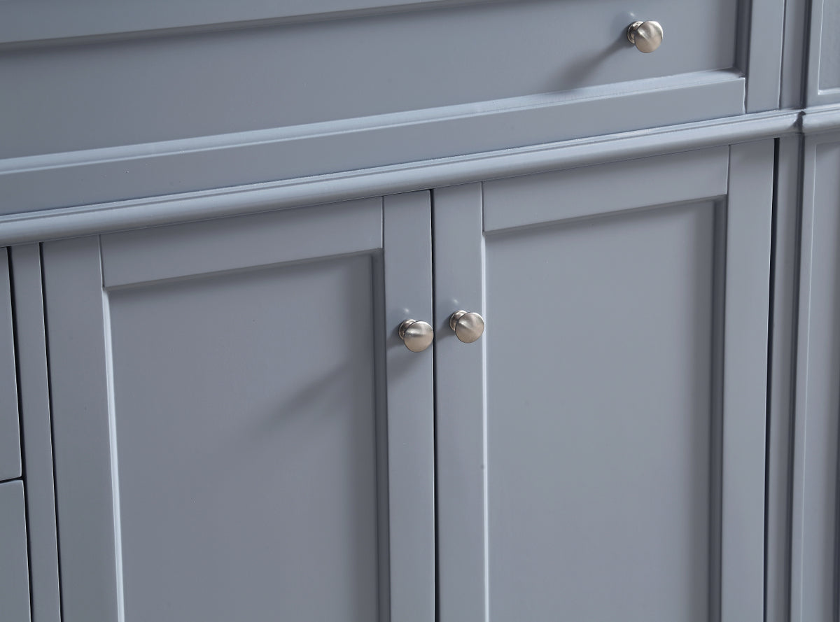 40 In. Single Bathroom Vanity Set In Grey