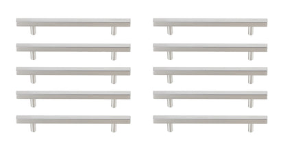 Dior 6-5/16" Center to Center Brushed Nickel Bar Pull Multipack (set of 10)