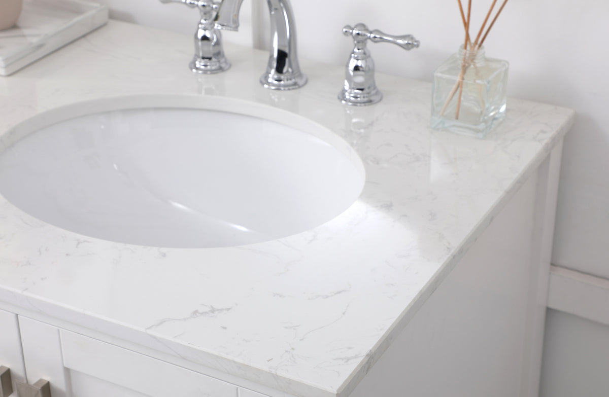 60 inch Double Bathroom Vanity in White