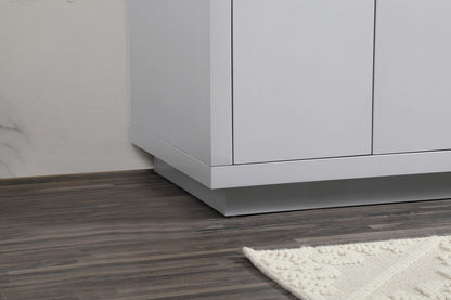 36 inch Single bathroom vanity in grey with backsplash