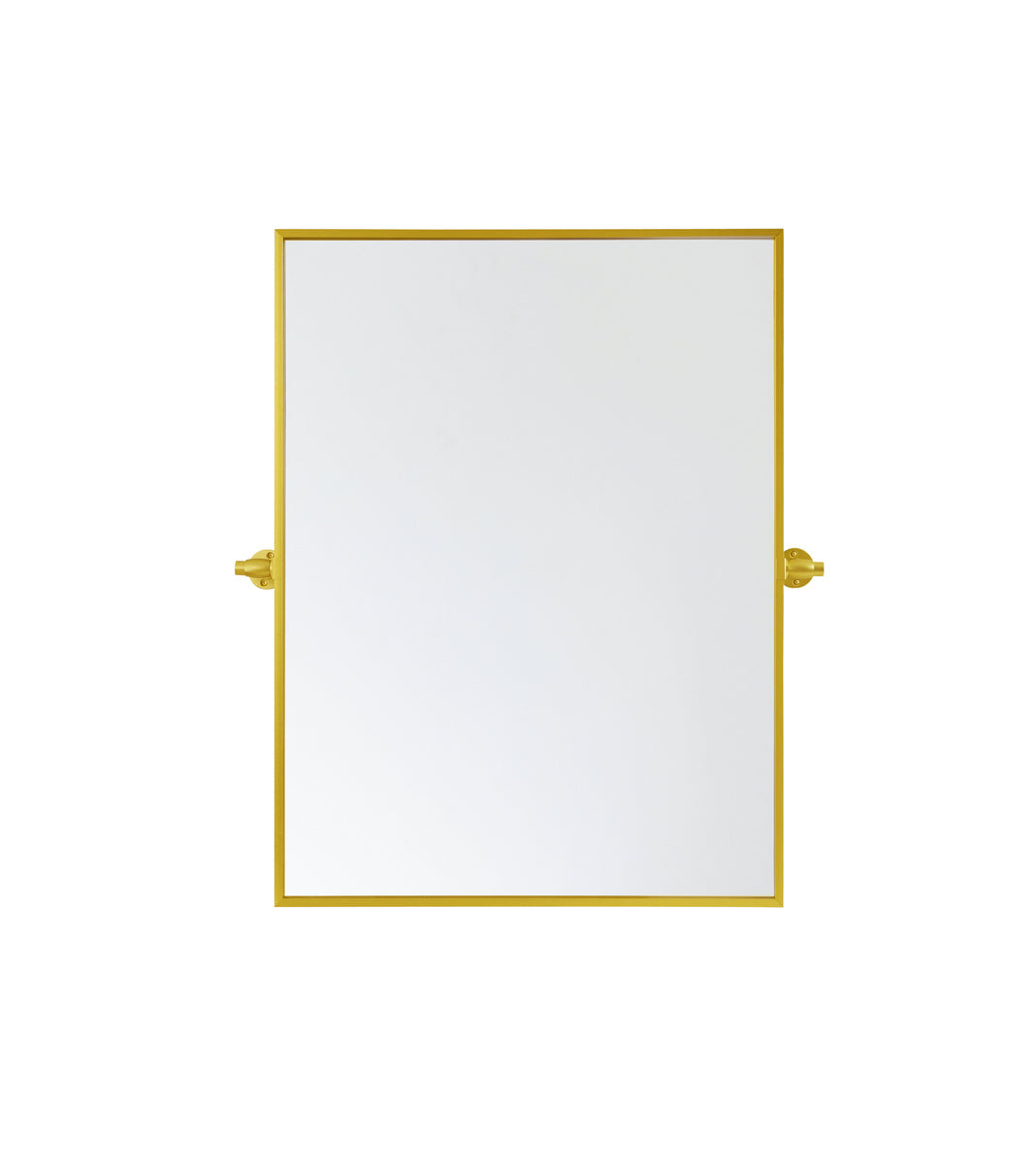 Rectangle pivot mirror 24x32 inch in gold
