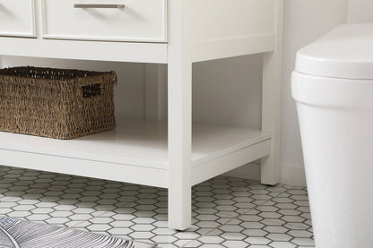 48 inch Single bathroom vanity in white