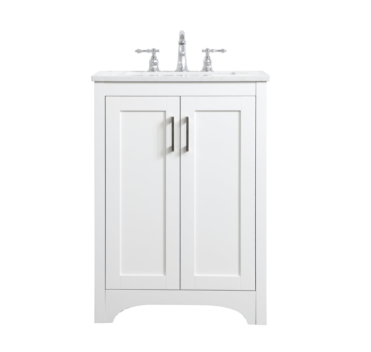 24 inch Single Bathroom Vanity in White