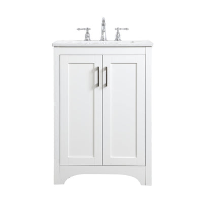 24 inch Single Bathroom Vanity in White