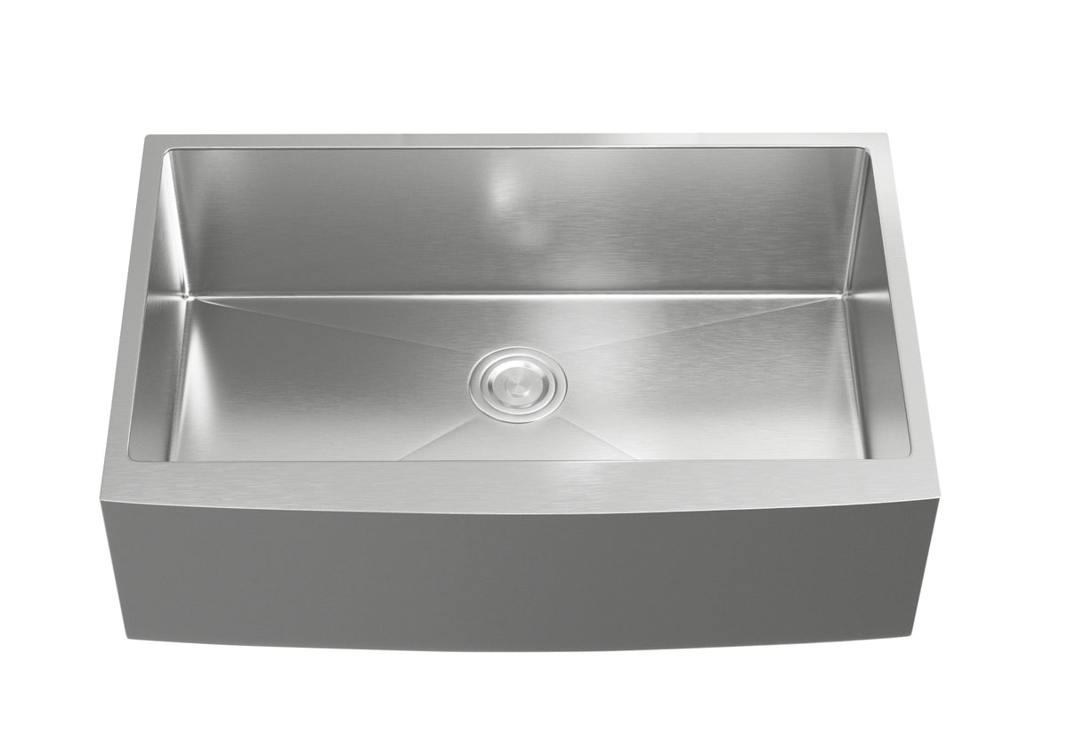 Stainless Steel farmhouse kitchen sink L33'' x W21'' x H10"