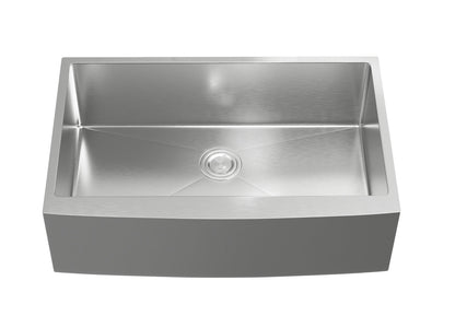 Stainless Steel farmhouse kitchen sink L33'' x W21'' x H10"