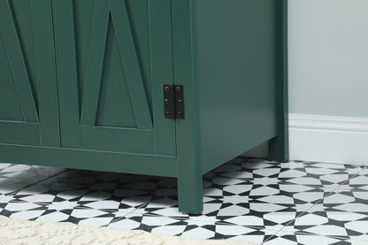 24 inch Single bathroom vanity in green