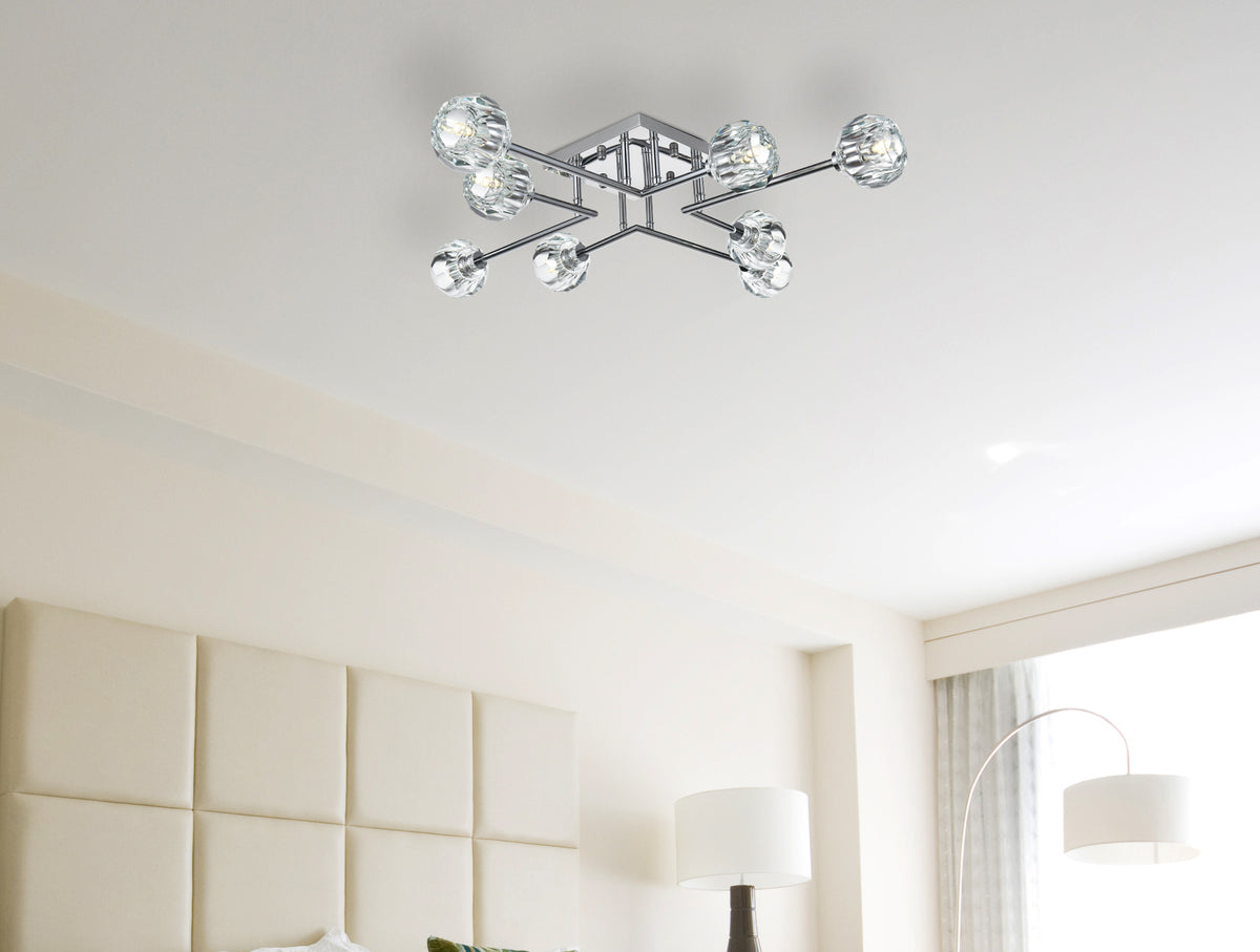 Eren 31 inch Flush Mount in Chrome