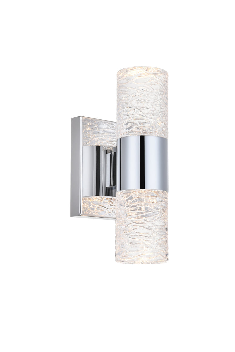 Vega 2 light Chrome LED Wall Sconce