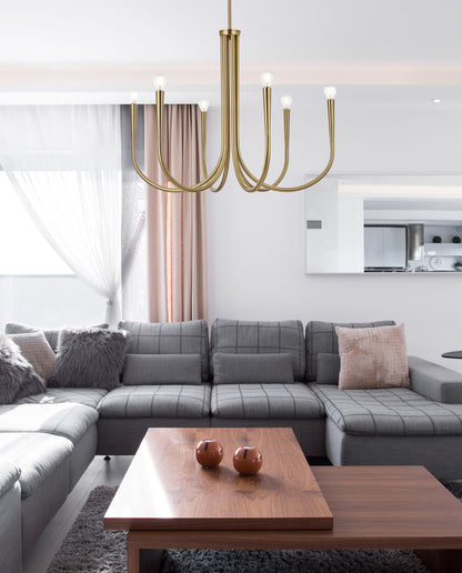 Layne 30 inch chandelier in Gold