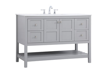 48 inch Single Bathroom Vanity in Gray