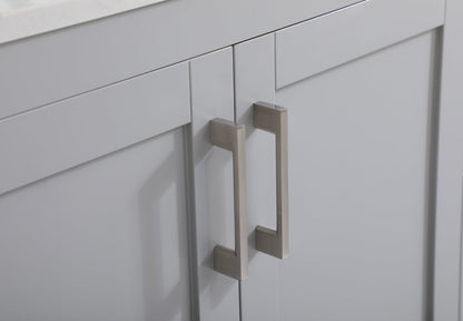 42 inch Single Bathroom Vanity in Grey with Backsplash