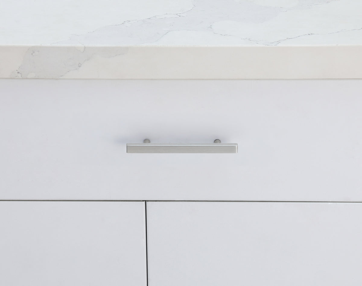 Dior 4" Center to Center Brushed Nickel Bar Pull Multipack (set of 10)