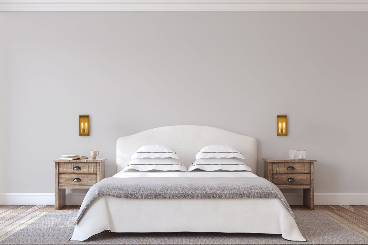 Voir 2 lights wall sconce in brass