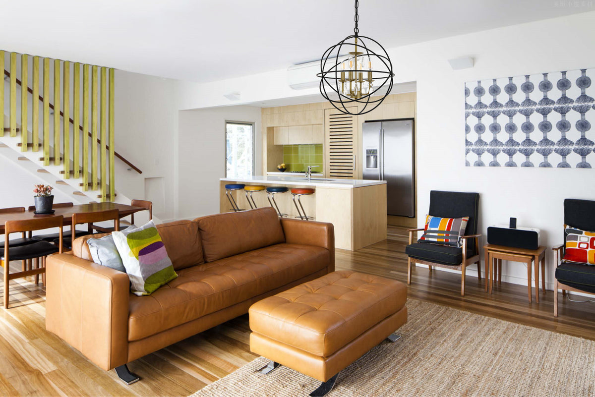 Wallace 4 light Matte Black and Brass Pendant