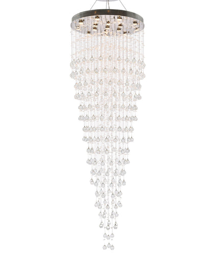 Galaxy 16 light Chrome Chandelier Clear Royal Cut Crystal
