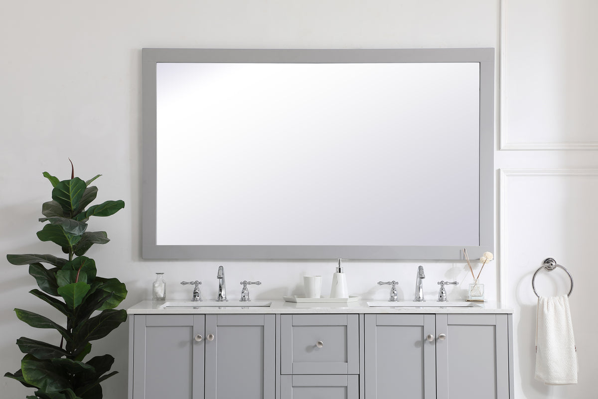 Aqua rectangle vanity mirror 60 inch in Grey