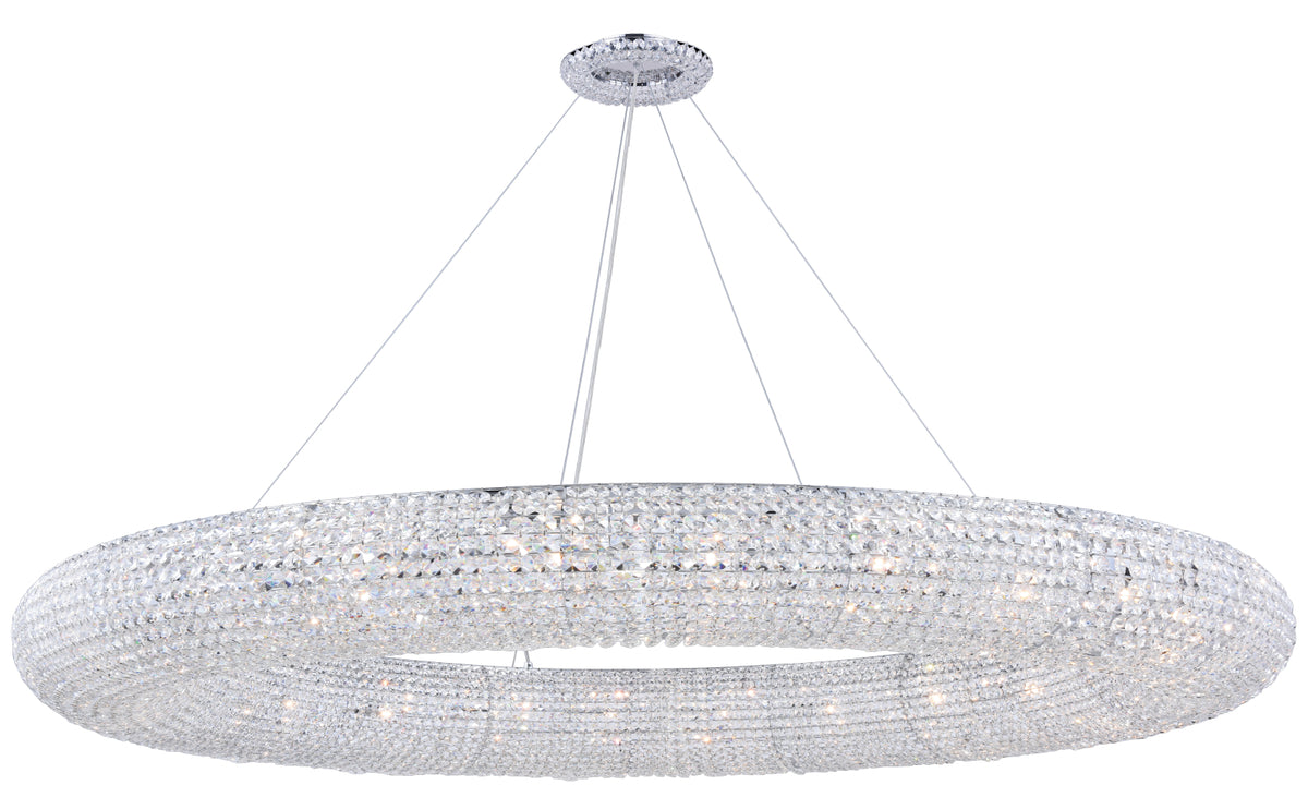Paris 30 light Chrome Chandelier Clear Royal Cut Crystal