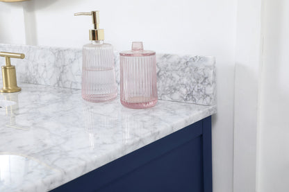 48 inch Single bathroom vanity in blue