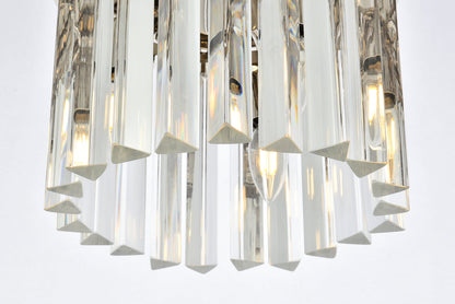 Sydney 3 light polished nickel Flush Mount Clear Royal Cut Crystal