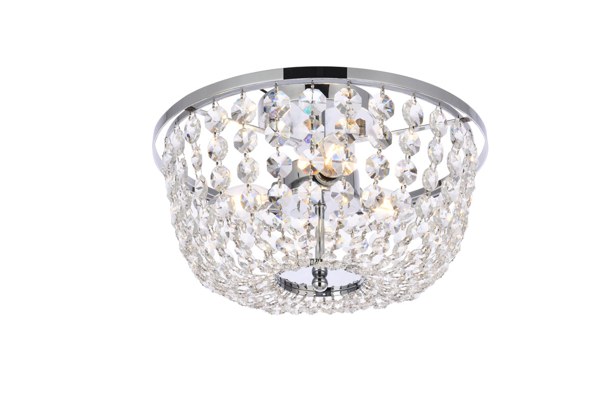 Cora 13 inch flush mount in chrome
