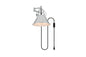Jair 1 light Chrome swing arm plug in wall sconce