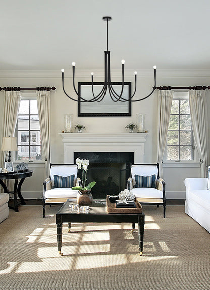 Layne 55 inch chandelier in Black