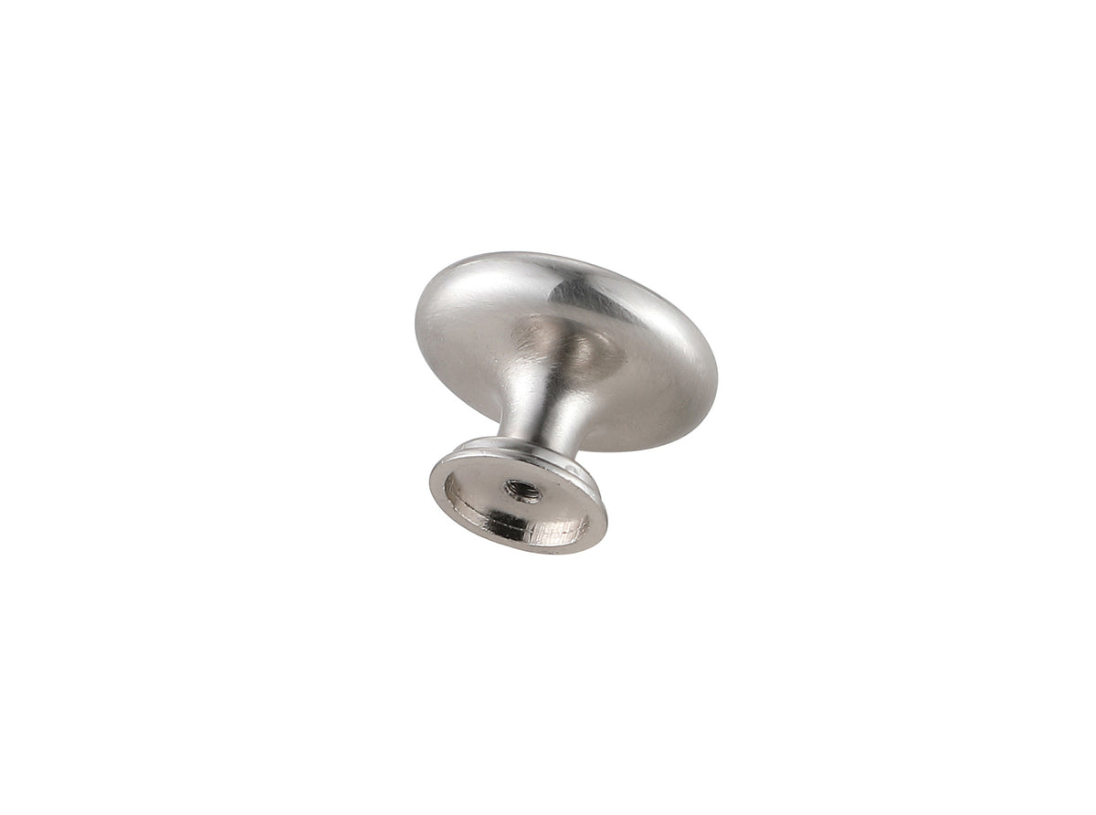 Minu 1.3" Diameter Brushed Nickel Mushroom Knob Multipack (Set of 10)