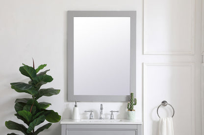 Aqua rectangle vanity mirror 27 inch in Grey