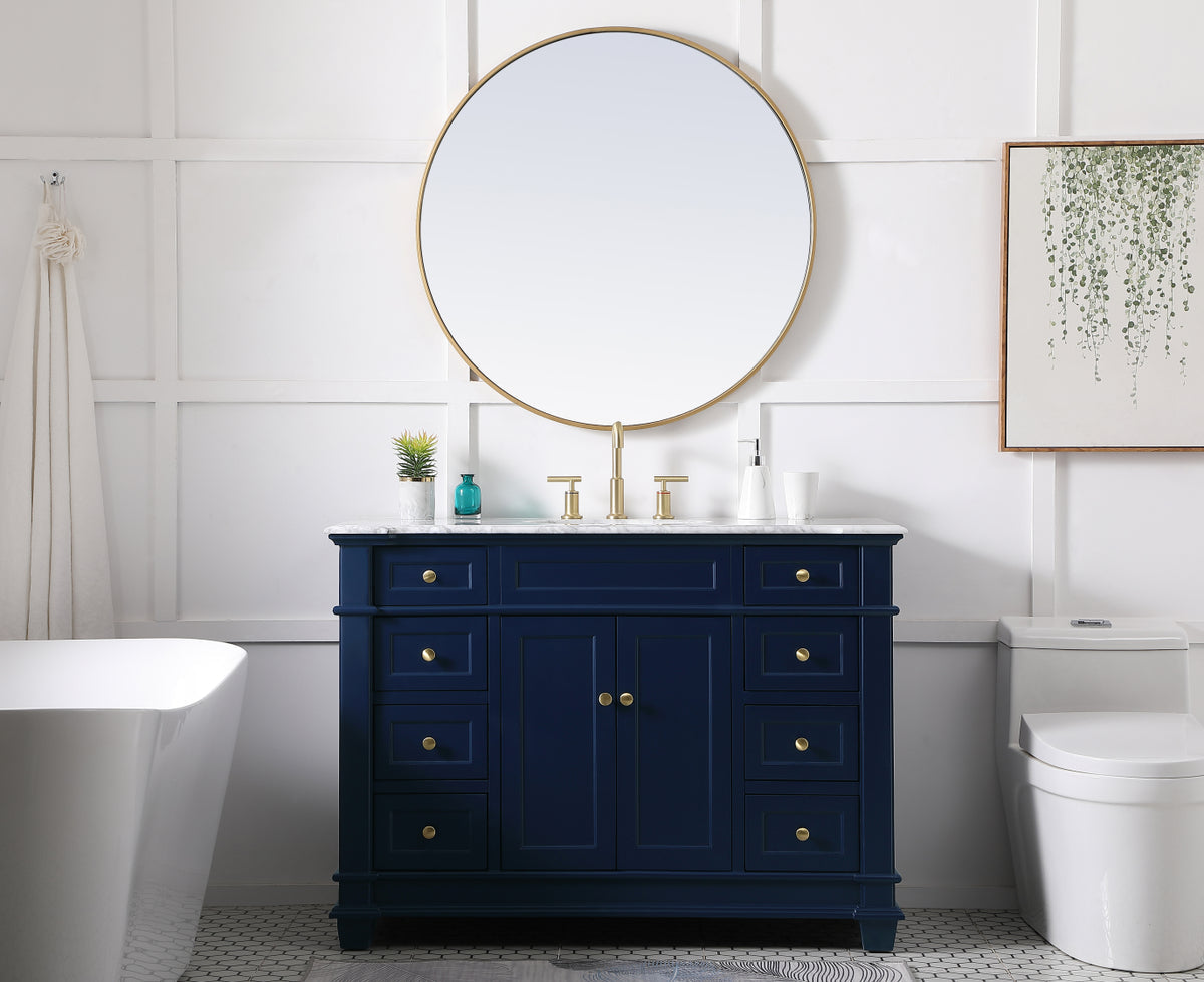 48 inch Single Bathroom Vanity set in Blue