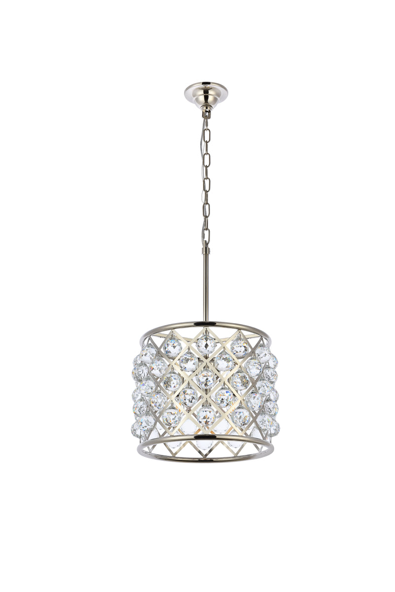 Madison 4 light polished nickel Pendant Clear Royal Cut Crystal