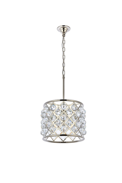 Madison 4 light polished nickel Pendant Clear Royal Cut Crystal