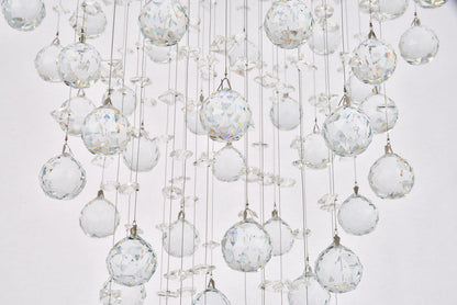 Galaxy 6 light Chrome Pendant Clear Royal Cut Crystal