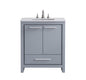 30 In. Single Bathroom Vanity Set In Grey