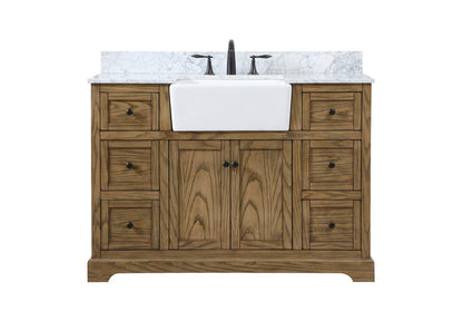 48 inch Single bathroom vanity in driftwood