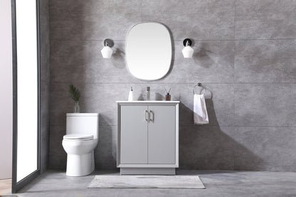 30 Inch SIngle Bathroom Vanity In Grey