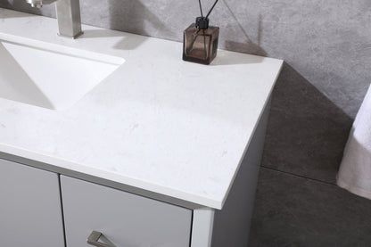42 Inch SIngle Bathroom Vanity In Grey