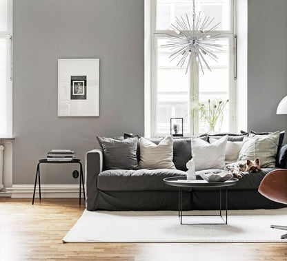 Timber 8 light Chrome Pendant