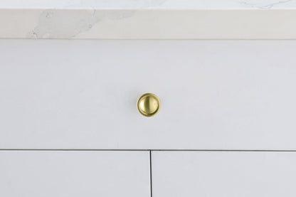 Garlande 1.2" Diameter Brushed Gold Mushroom Knob Multipack (Set of 10)