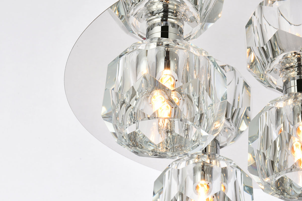 Graham 5 Light Ceiling Lamp in Chrome