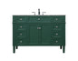 48 inch Single bathroom vanity in green