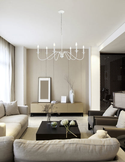 Rohan 42 inch chandelier in White