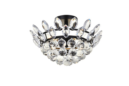 Emilia 14 inch flush mount in black