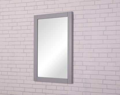 Saturn 22 In. Contemporary  Mirror In Light Grey