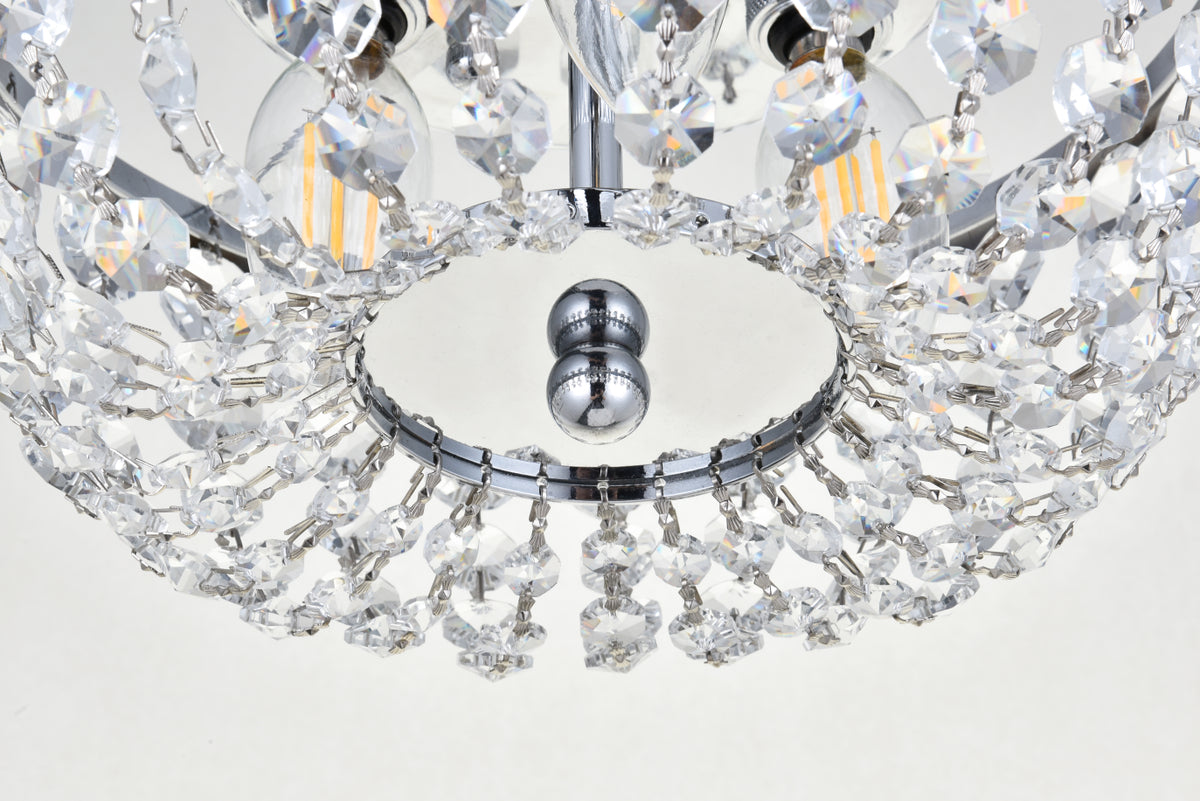 Gianna 10 inch pendant in chrome