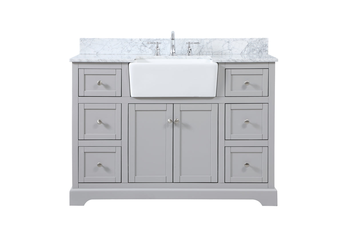 48 inch Single bathroom vanity in grey