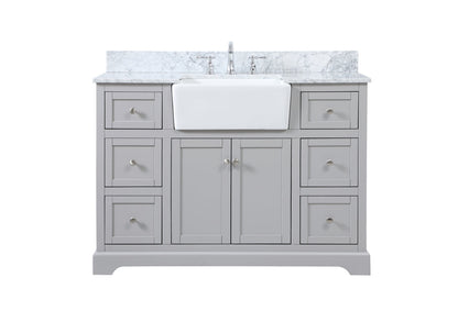 48 inch Single bathroom vanity in grey
